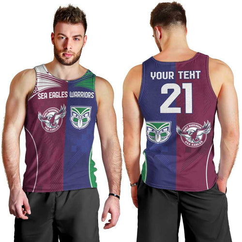 Custom Warriors-Sea Eagles Men Tank Top Together Sporty Style