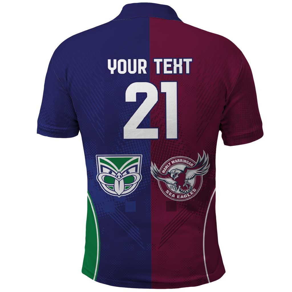 Custom Warriors-Sea Eagles Polo Shirt Together Sporty Style