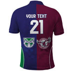 Custom Warriors-Sea Eagles Polo Shirt Together Sporty Style