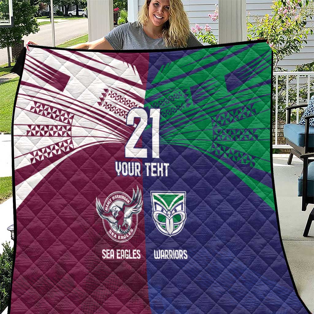 Custom Warriors-Sea Eagles Quilt Together Sporty Style