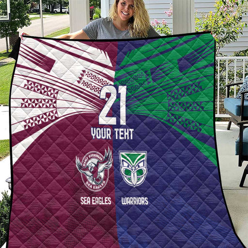Custom Warriors-Sea Eagles Quilt Together Sporty Style