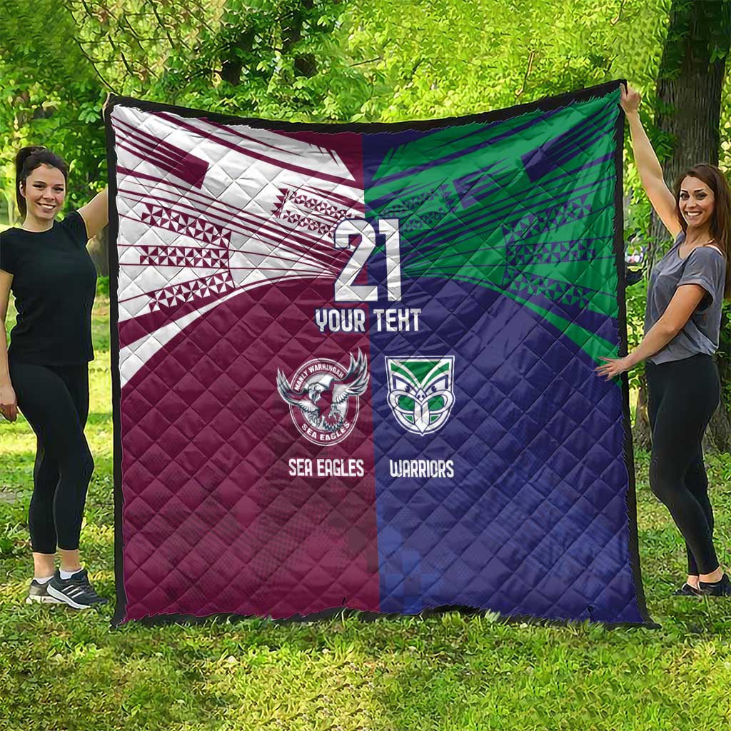 Custom Warriors-Sea Eagles Quilt Together Sporty Style