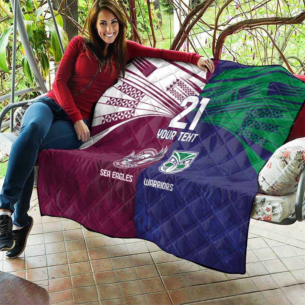 Custom Warriors-Sea Eagles Quilt Together Sporty Style