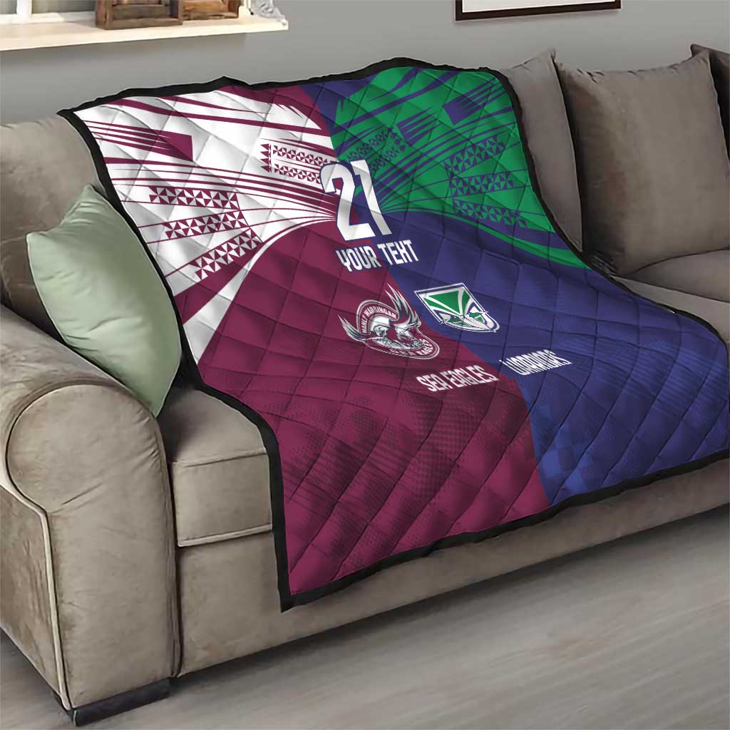 Custom Warriors-Sea Eagles Quilt Together Sporty Style