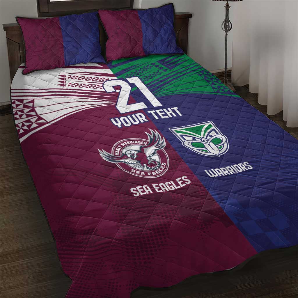 Custom Warriors-Sea Eagles Quilt Bed Set Together Sporty Style