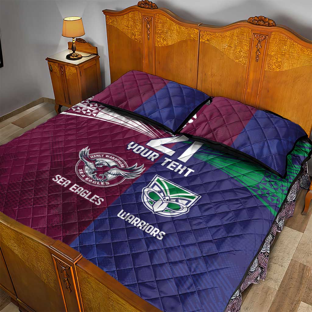 Custom Warriors-Sea Eagles Quilt Bed Set Together Sporty Style