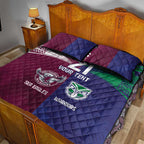 Custom Warriors-Sea Eagles Quilt Bed Set Together Sporty Style