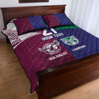 Custom Warriors-Sea Eagles Quilt Bed Set Together Sporty Style