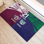 Custom Warriors-Sea Eagles Rubber Doormat Together Sporty Style