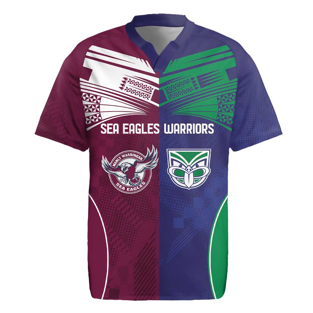 Custom Warriors-Sea Eagles Rugby Jersey Together Sporty Style