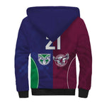 Custom Warriors-Sea Eagles Sherpa Hoodie Together Sporty Style