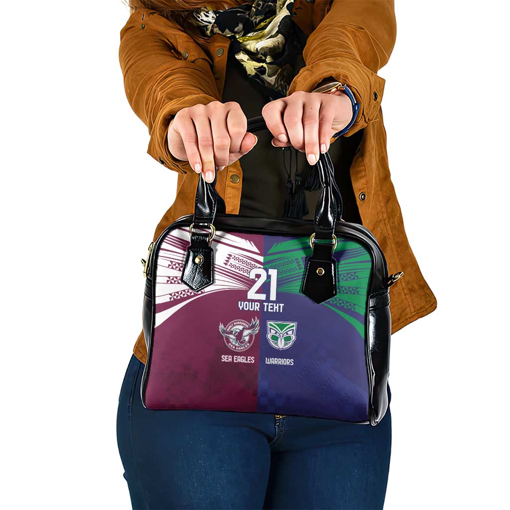 Custom Warriors-Sea Eagles Shoulder Handbag Together Sporty Style