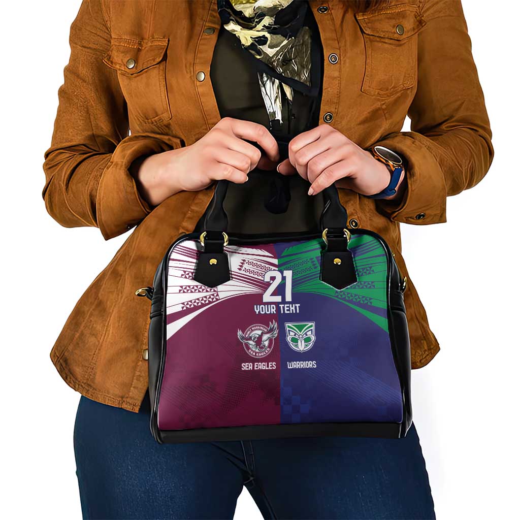 Custom Warriors-Sea Eagles Shoulder Handbag Together Sporty Style