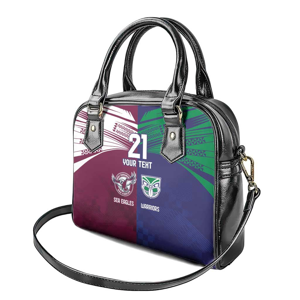 Custom Warriors-Sea Eagles Shoulder Handbag Together Sporty Style