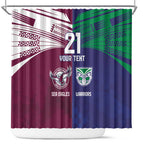 Custom Warriors-Sea Eagles Shower Curtain Together Sporty Style