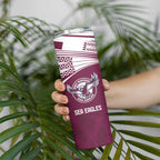 Custom Warriors-Sea Eagles Skinny Tumbler Together Sporty Style