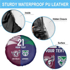 Custom Warriors-Sea Eagles Spare Tire Cover Together Sporty Style