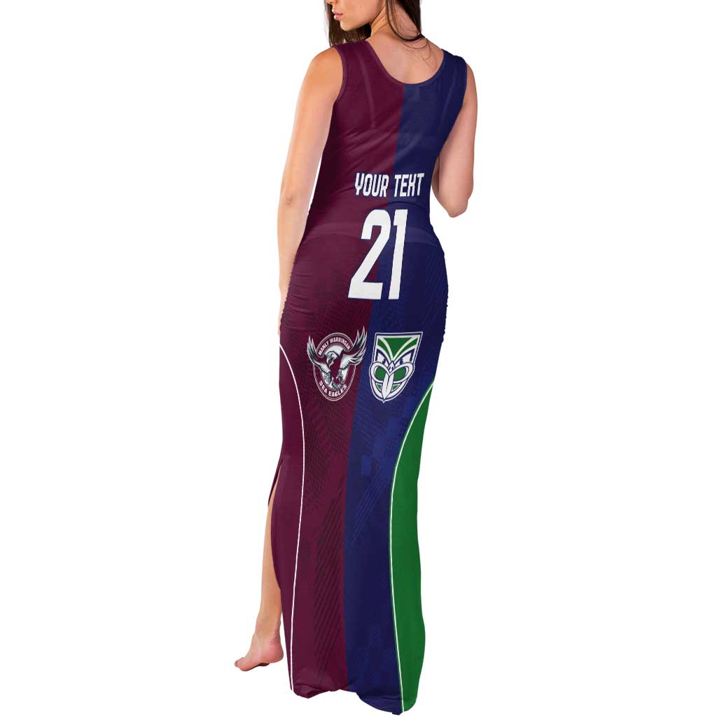Custom Warriors-Sea Eagles Tank Maxi Dress Together Sporty Style
