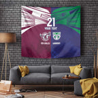 Custom Warriors-Sea Eagles Tapestry Together Sporty Style