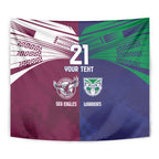 Custom Warriors-Sea Eagles Tapestry Together Sporty Style