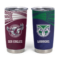 Custom Warriors-Sea Eagles Tumbler Cup Together Sporty Style