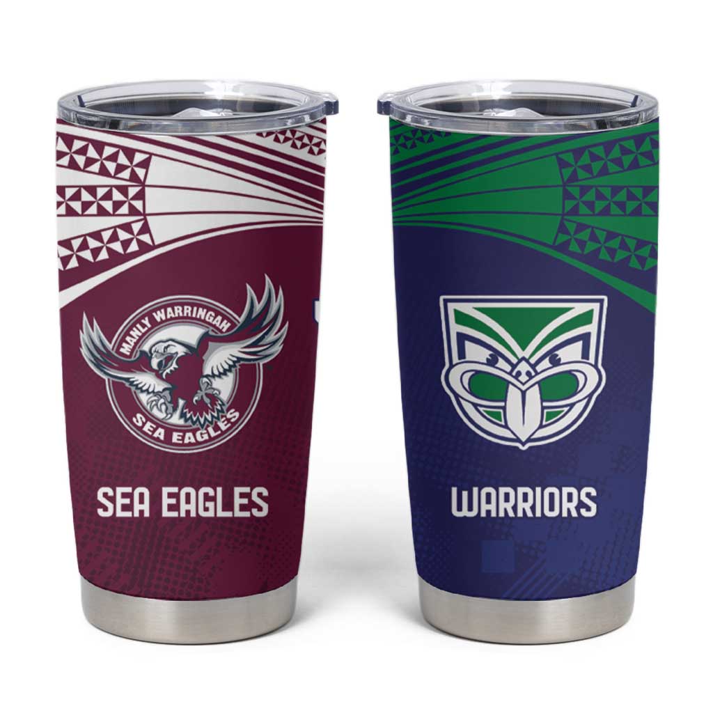 Custom Warriors-Sea Eagles Tumbler Cup Together Sporty Style