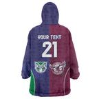 Custom Warriors-Sea Eagles Wearable Blanket Hoodie Together Sporty Style