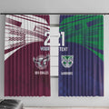 Custom Warriors-Sea Eagles Window Curtain Together Sporty Style