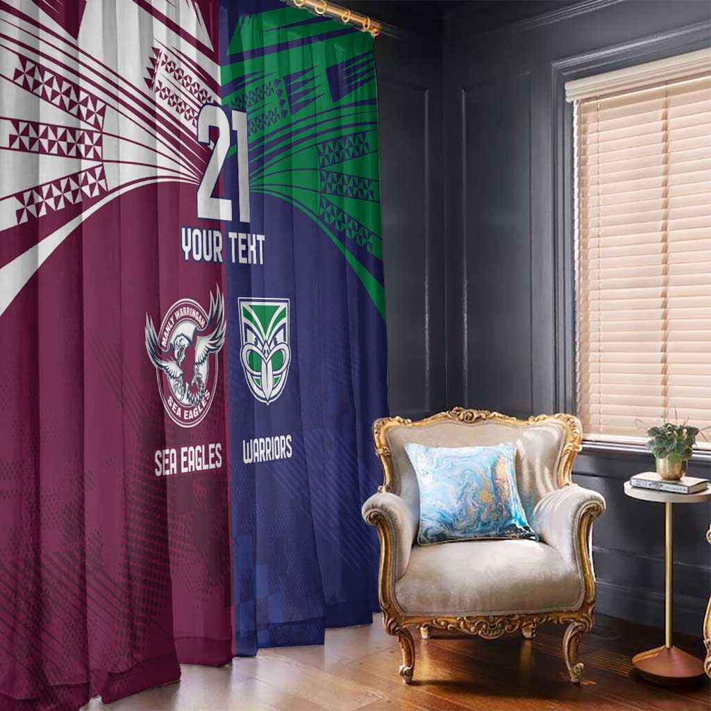 Custom Warriors-Sea Eagles Window Curtain Together Sporty Style