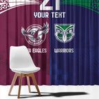 Custom Warriors-Sea Eagles Window Curtain Together Sporty Style