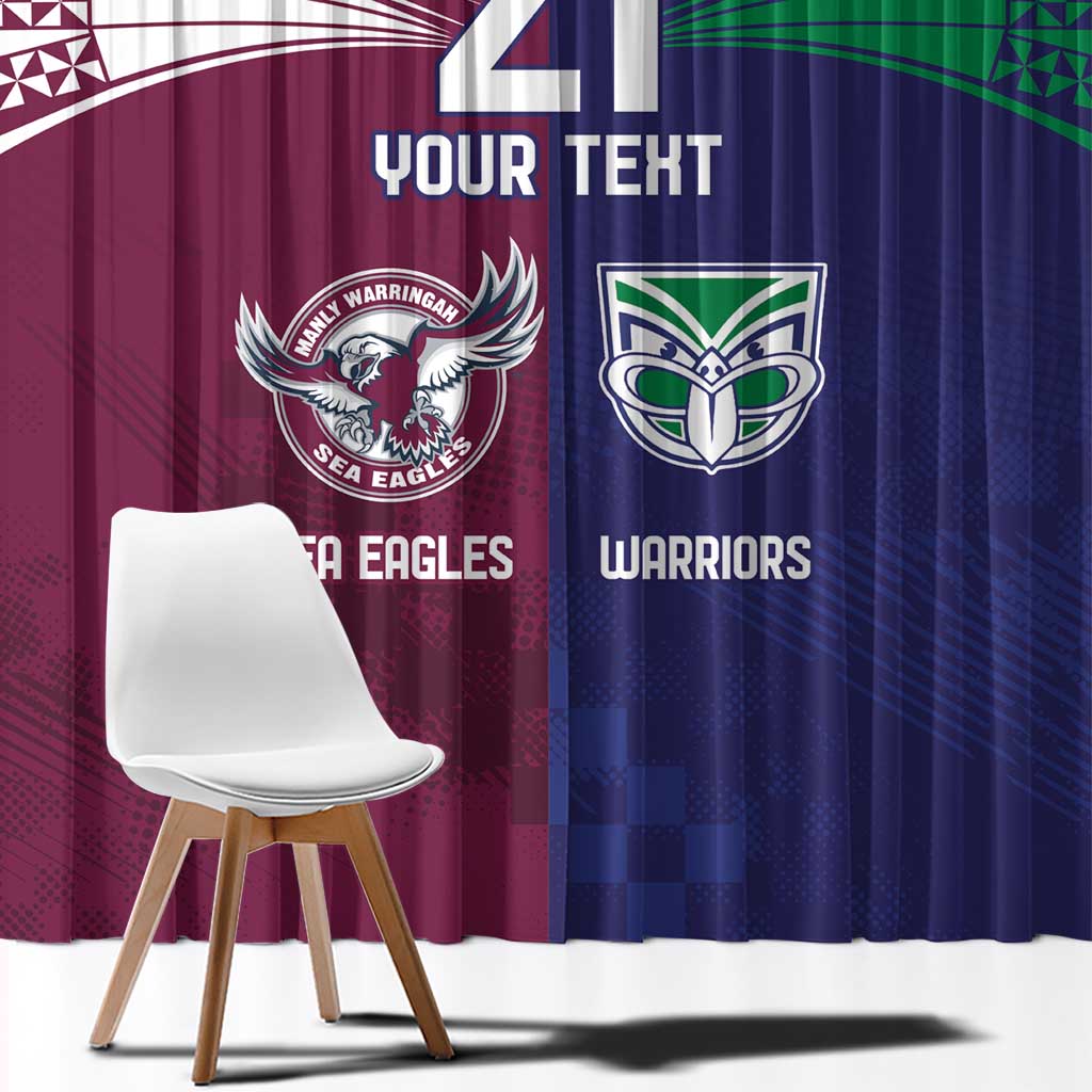 Custom Warriors-Sea Eagles Window Curtain Together Sporty Style