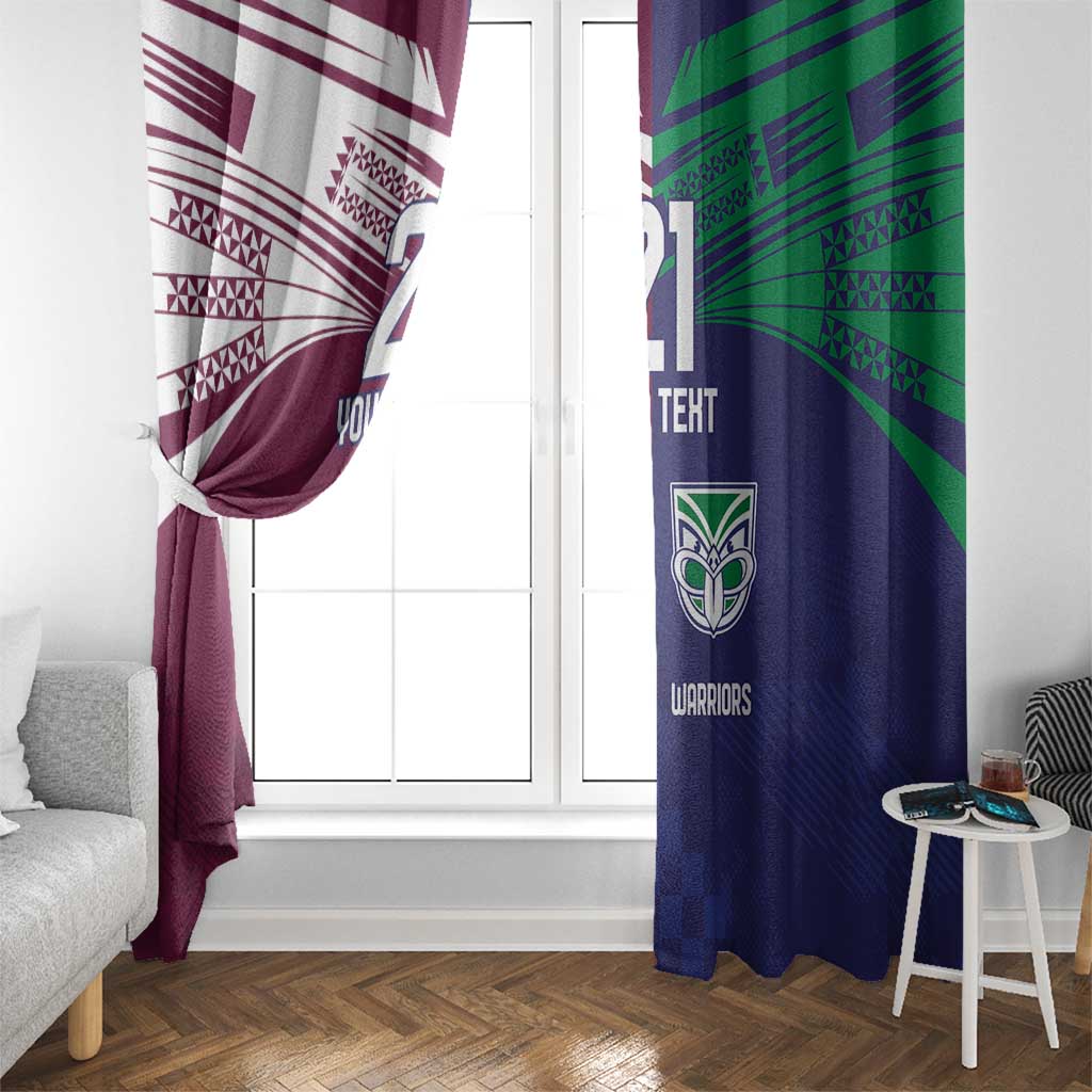 Custom Warriors-Sea Eagles Window Curtain Together Sporty Style