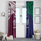 Custom Warriors-Sea Eagles Window Curtain Together Sporty Style