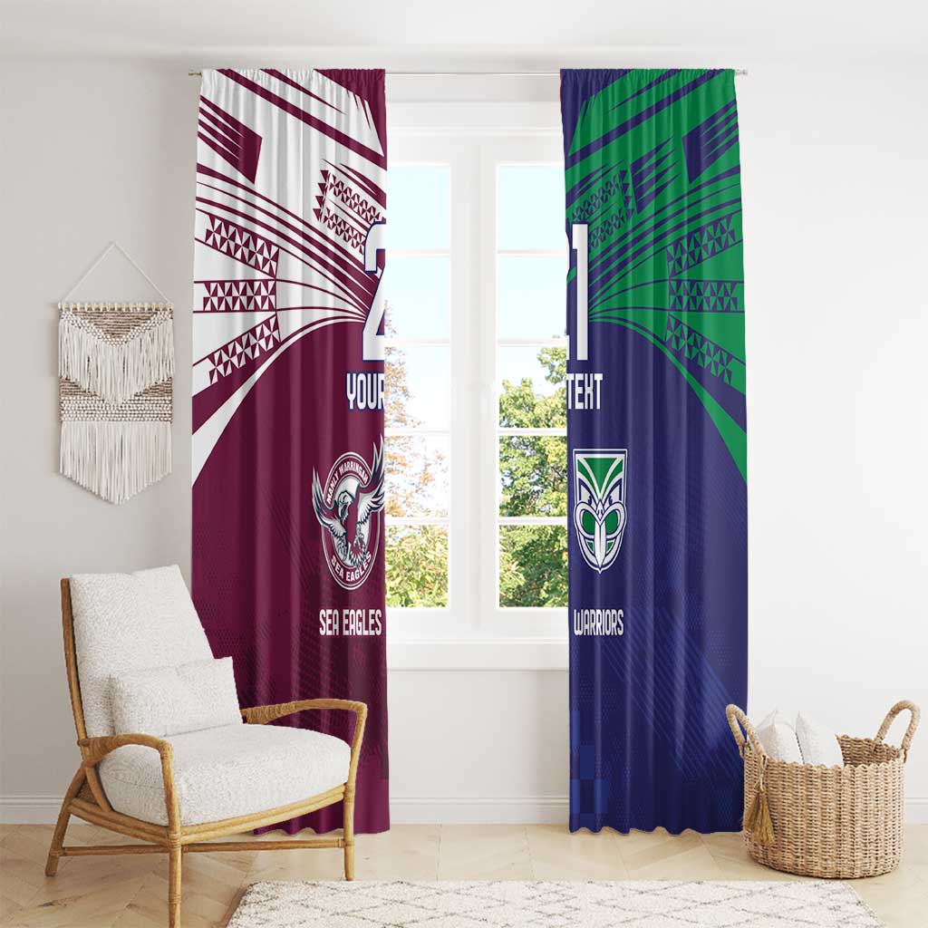 Custom Warriors-Sea Eagles Window Curtain Together Sporty Style