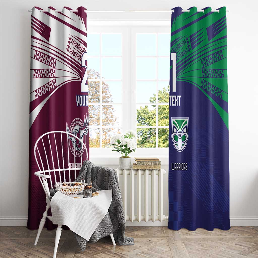 Custom Warriors-Sea Eagles Window Curtain Together Sporty Style