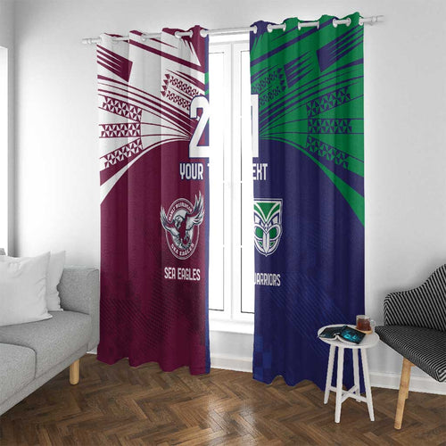 Custom Warriors-Sea Eagles Window Curtain Together Sporty Style