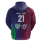 Custom Warriors-Sea Eagles Zip Hoodie Together Sporty Style