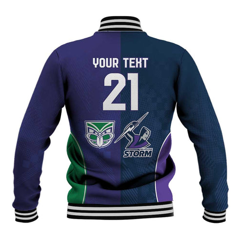 Custom Warriors-Storm Baseball Jacket Together Sporty Style