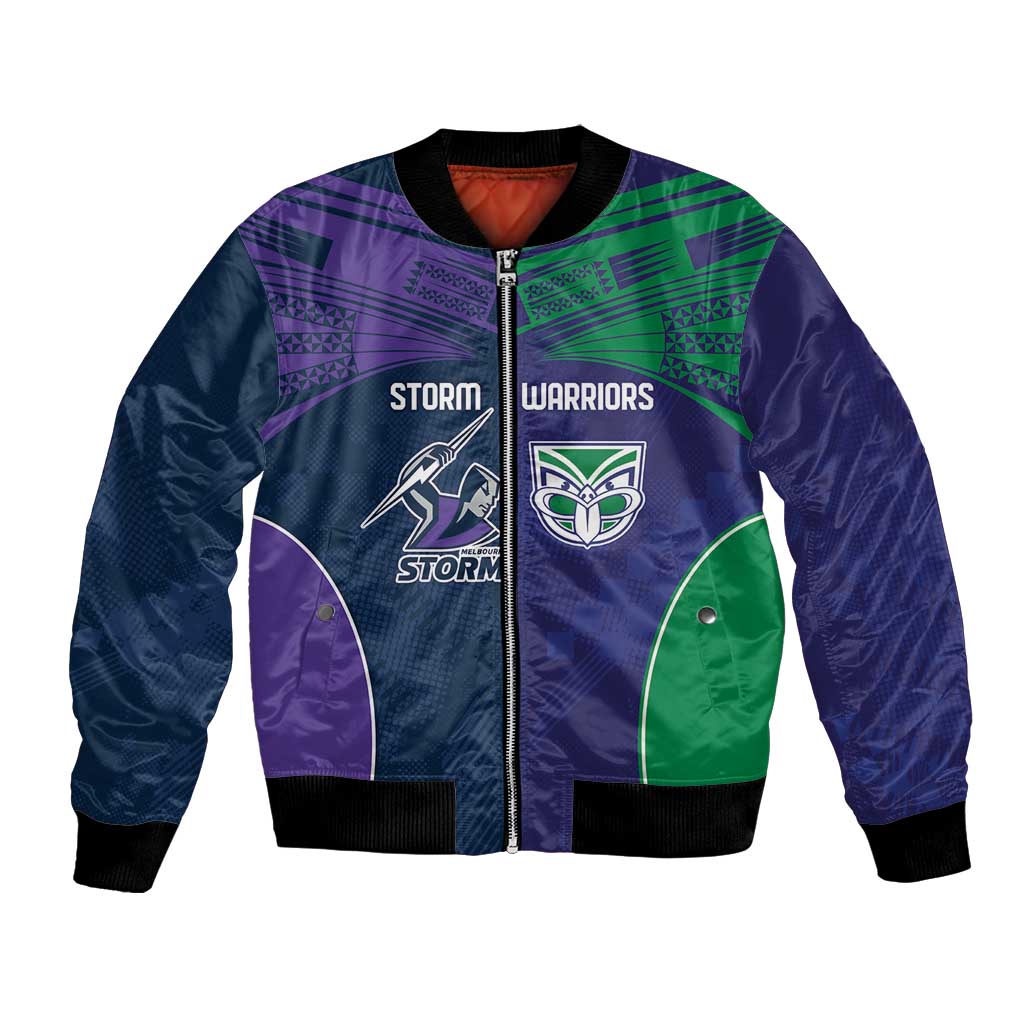 Custom Warriors-Storm Bomber Jacket Together Sporty Style