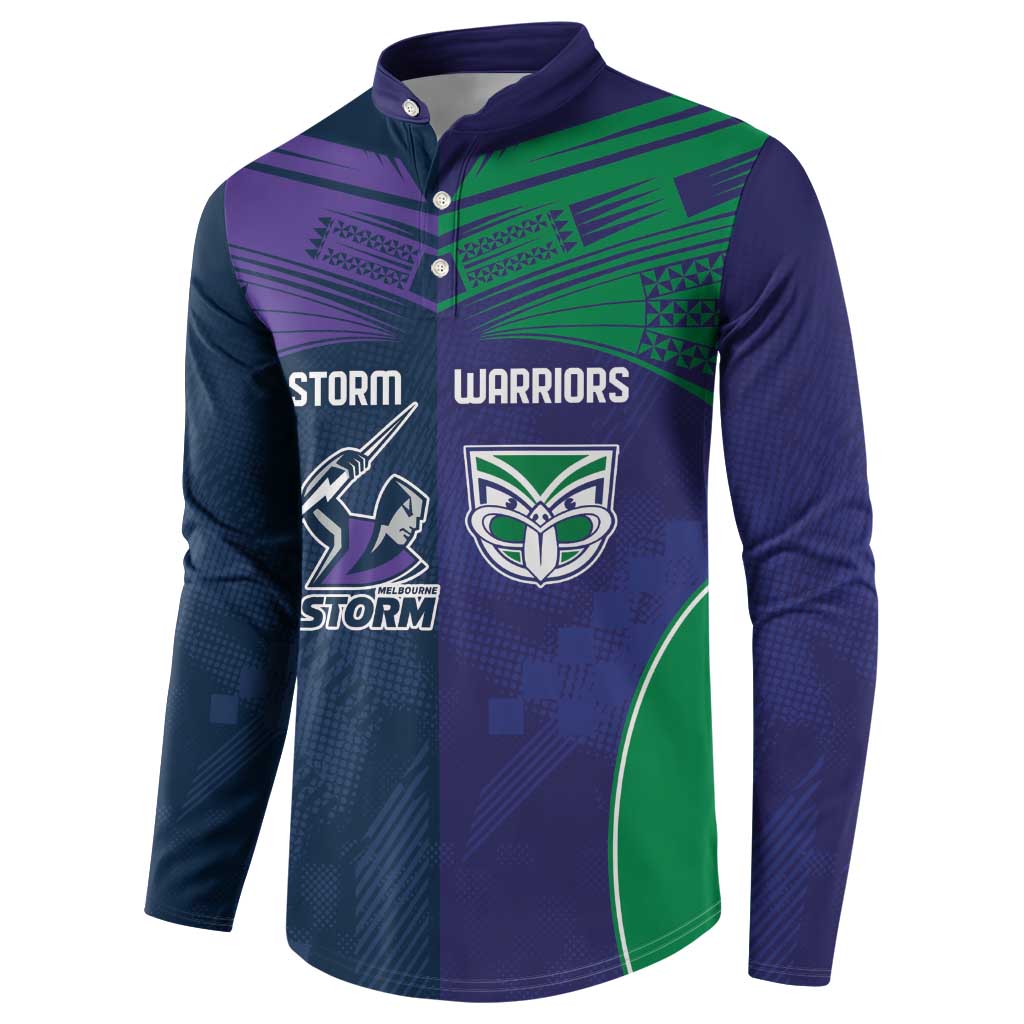 Custom Warriors-Storm Button Sweatshirt Together Sporty Style