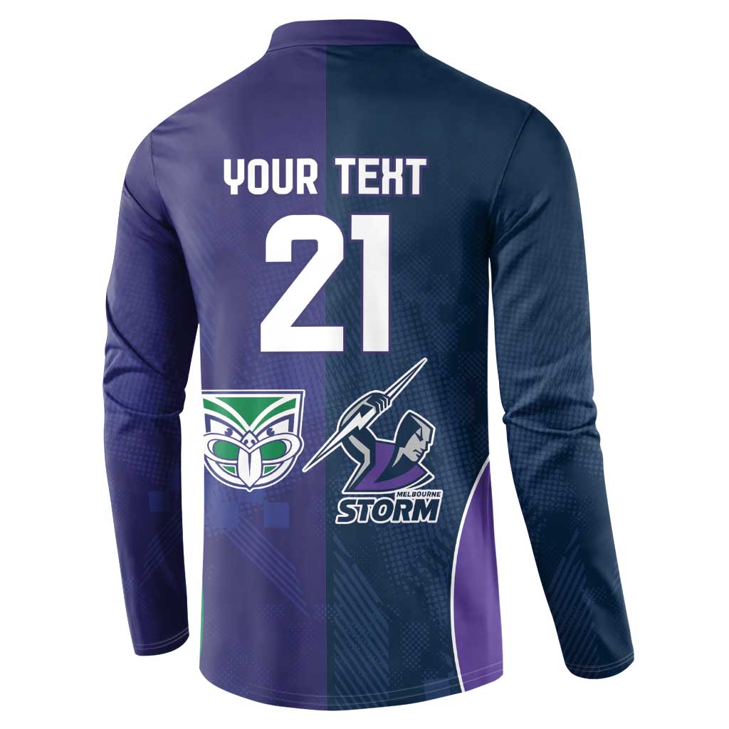 Custom Warriors-Storm Button Sweatshirt Together Sporty Style