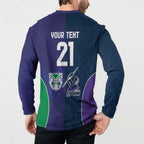 Custom Warriors-Storm Button Sweatshirt Together Sporty Style