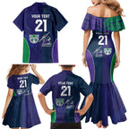 Custom Warriors-Storm Family Matching Mermaid Dress and Hawaiian Shirt Together Sporty Style