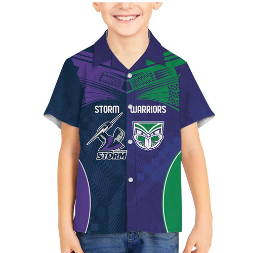 Custom Warriors-Storm Family Matching Mermaid Dress and Hawaiian Shirt Together Sporty Style