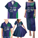 Custom Warriors-Storm Family Matching Puletasi and Hawaiian Shirt Together Sporty Style