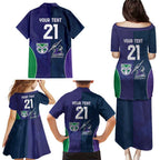 Custom Warriors-Storm Family Matching Puletasi and Hawaiian Shirt Together Sporty Style