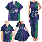 Custom Warriors-Storm Family Matching Tank Maxi Dress and Hawaiian Shirt Together Sporty Style
