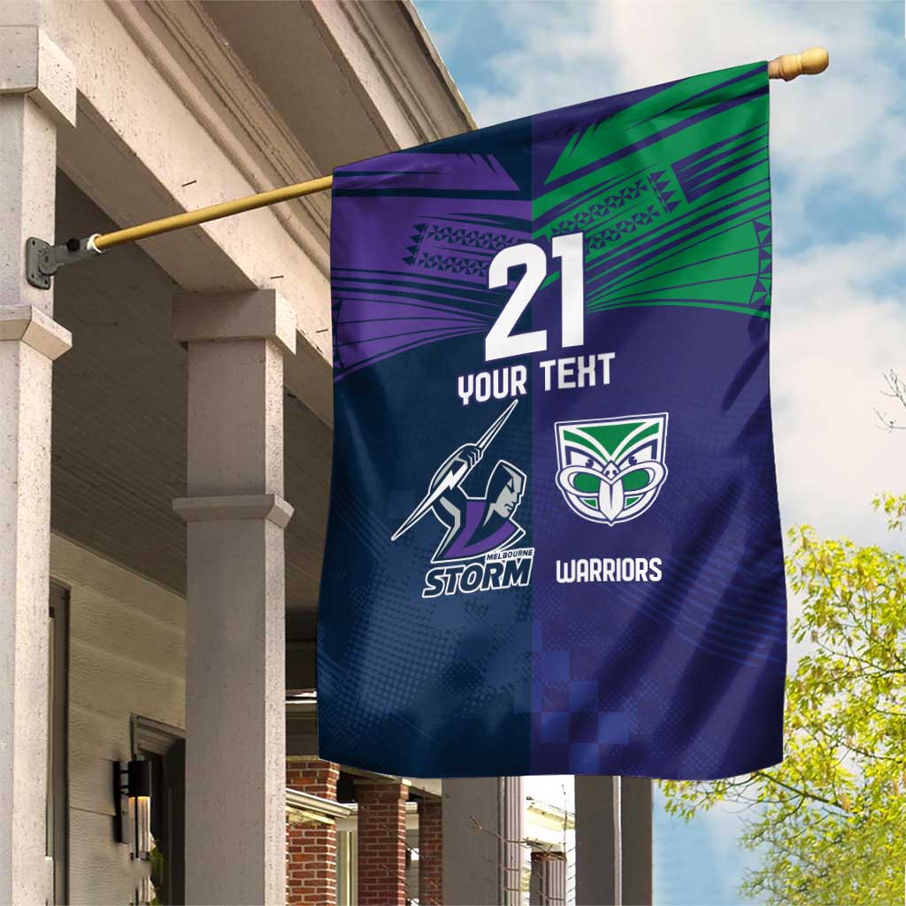 Custom Warriors-Storm Garden Flag Together Sporty Style