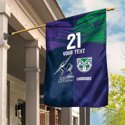 Custom Warriors-Storm Garden Flag Together Sporty Style