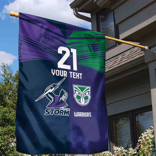 Custom Warriors-Storm Garden Flag Together Sporty Style